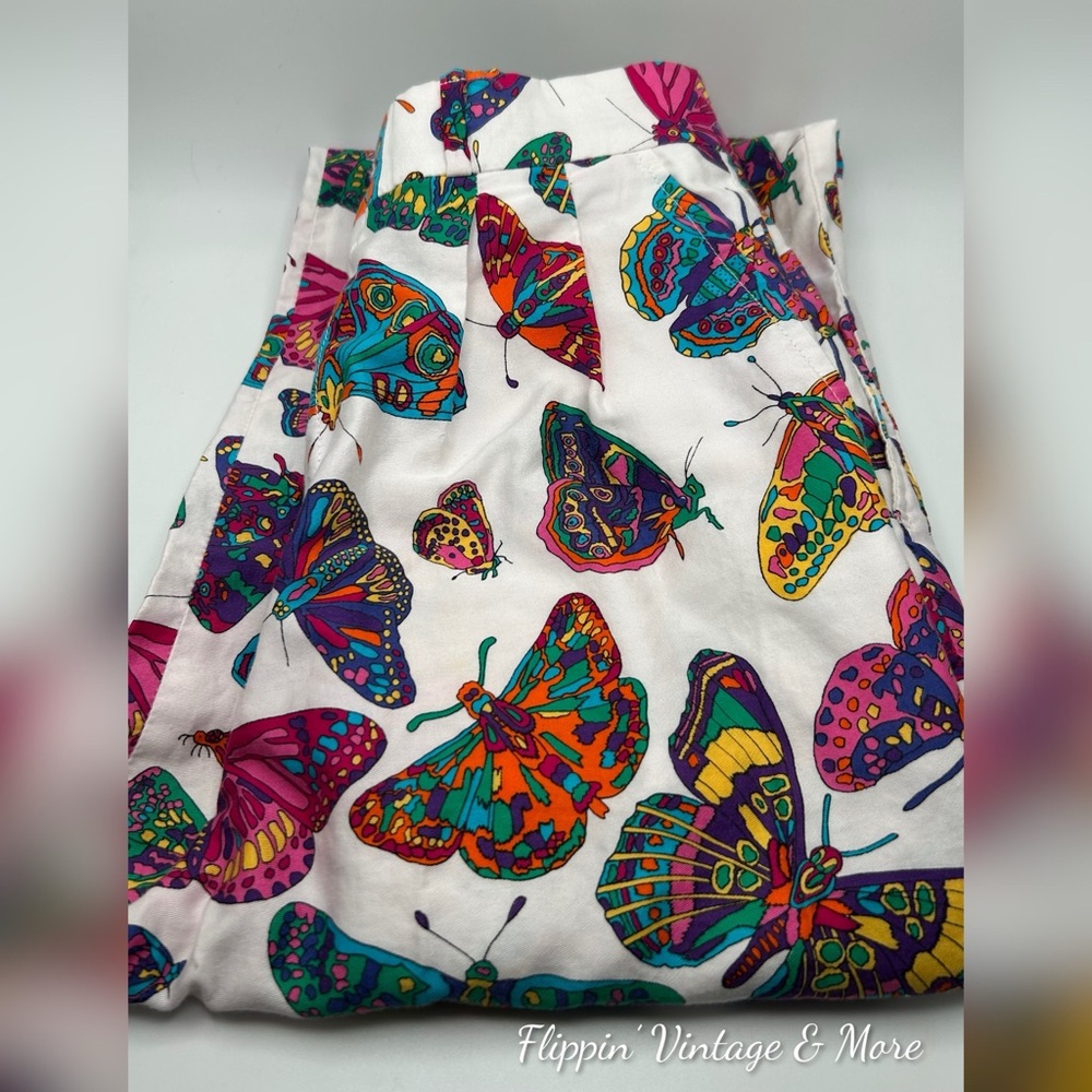 Rebecca Thomas Butterfly Print Pants